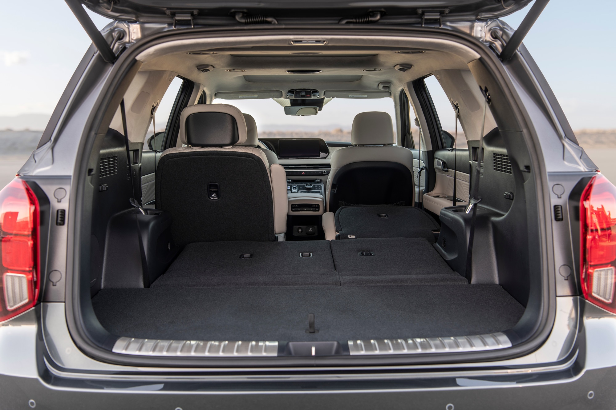 2024 Hyundai Palisade open cargo space with third-row seats down