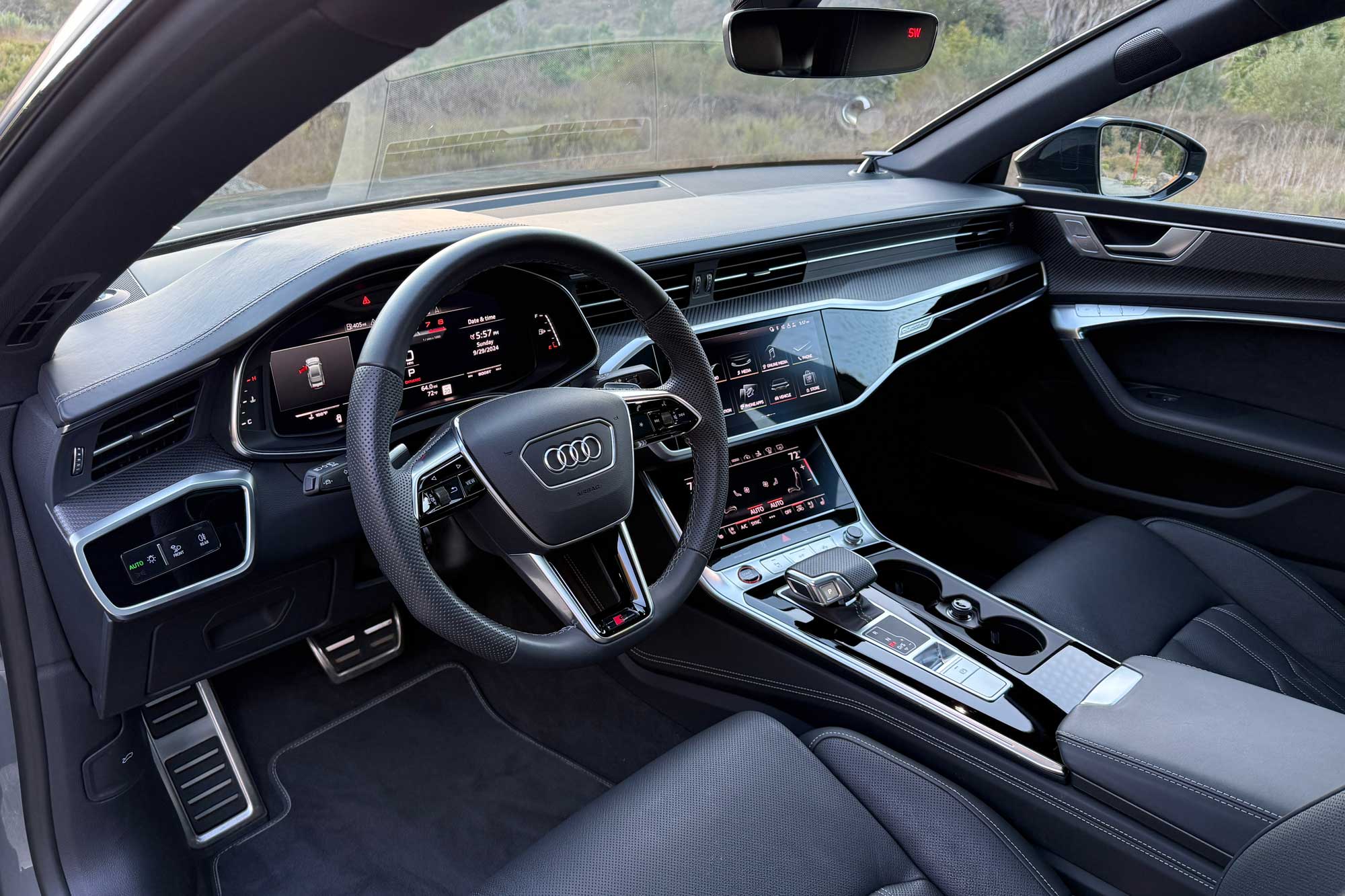 2025 Audi S7 interior dashboard and center console