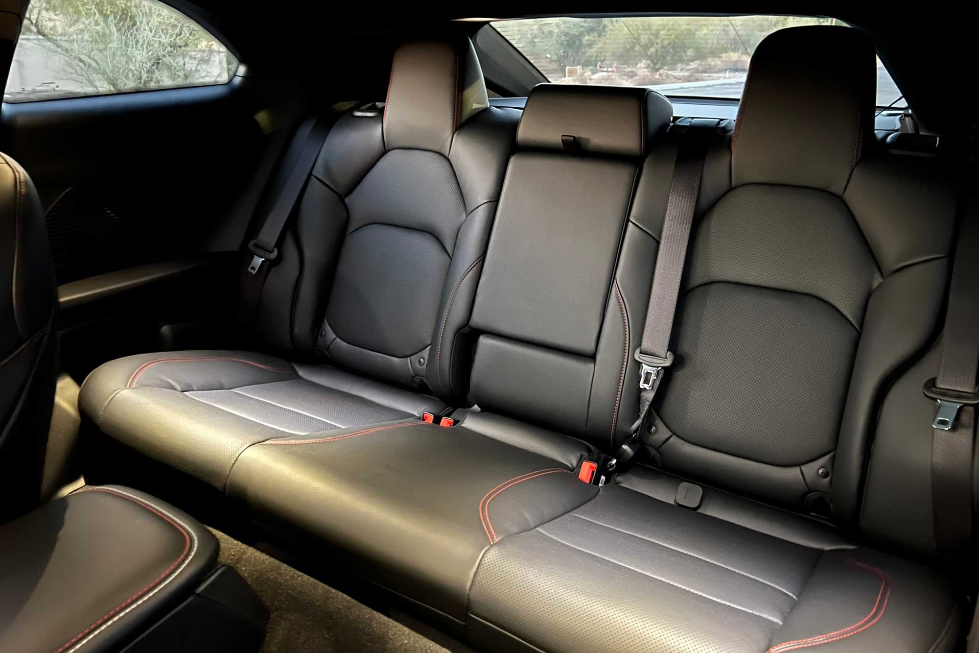 2024 Dodge Charger Daytona R/T interior showing the back seats.