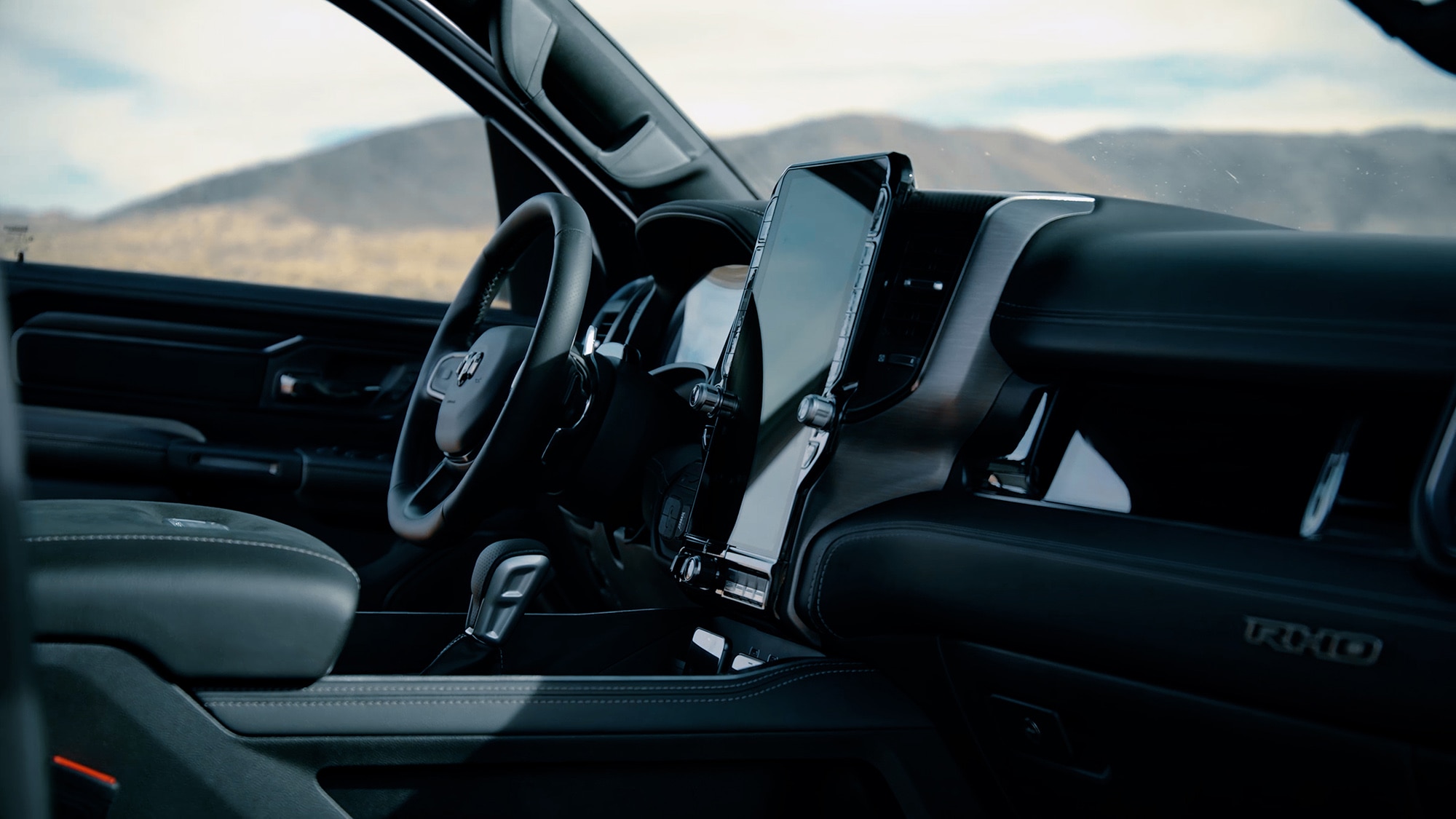 2025 Ram 1500 RHO interior in black