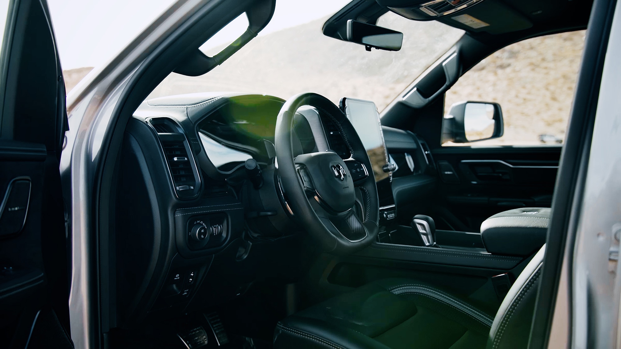 2025 Ram 1500 RHO interior in black