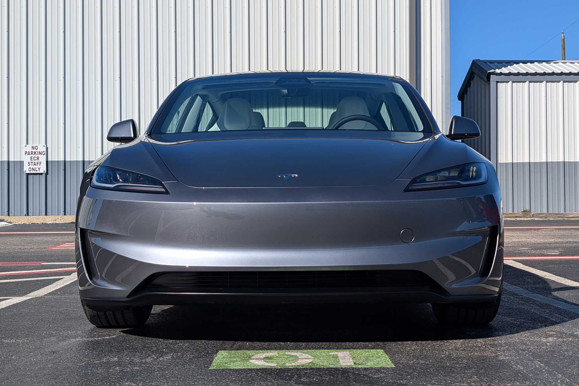 Tesla Model 3 parked in lot