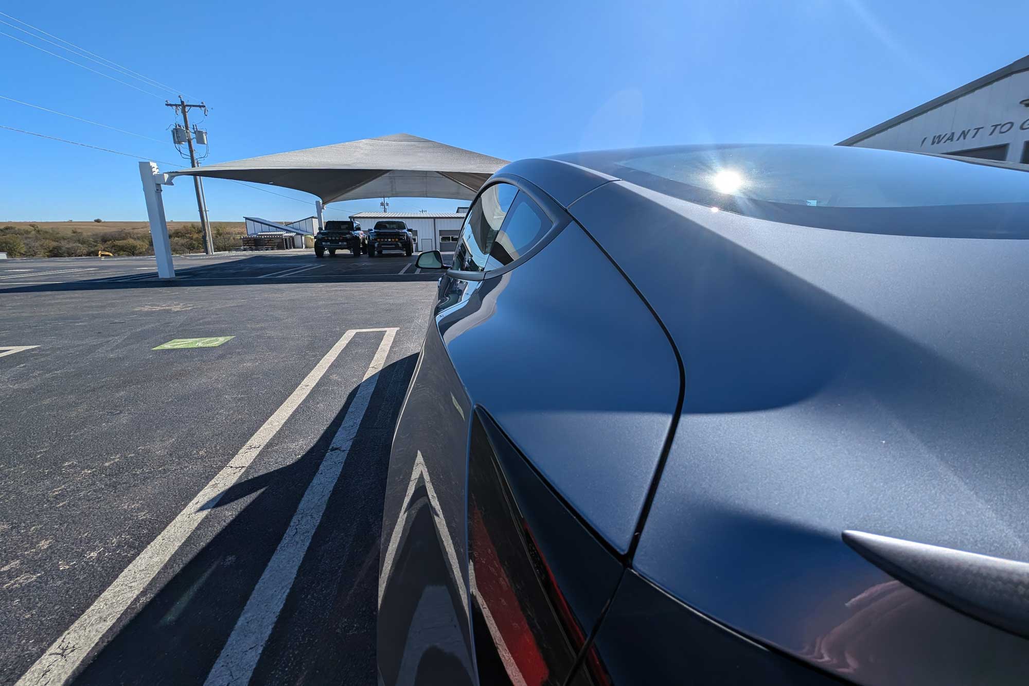 Tesla Model 3 parked