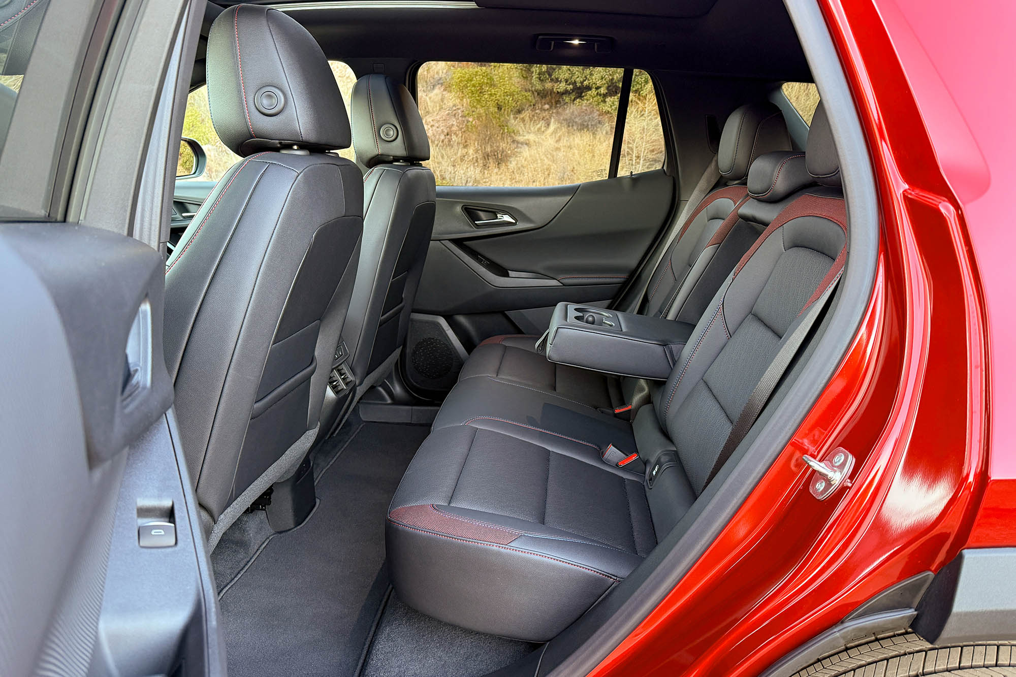 2025 Chevrolet Equinox RS interior showing the back seat.