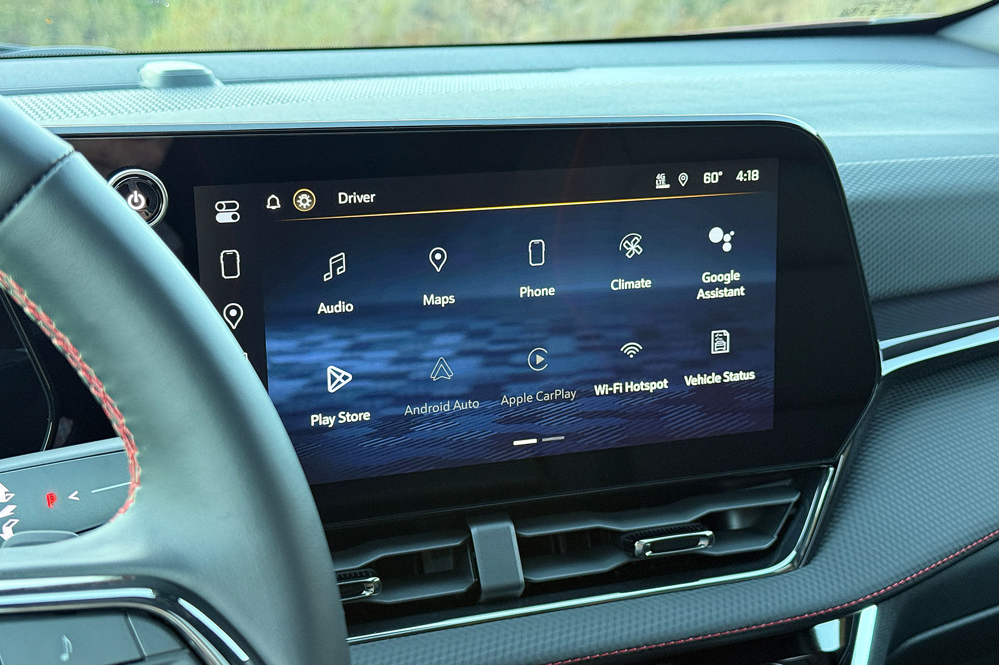 2025 Chevrolet Equinox RS interior showing the infotainment system.