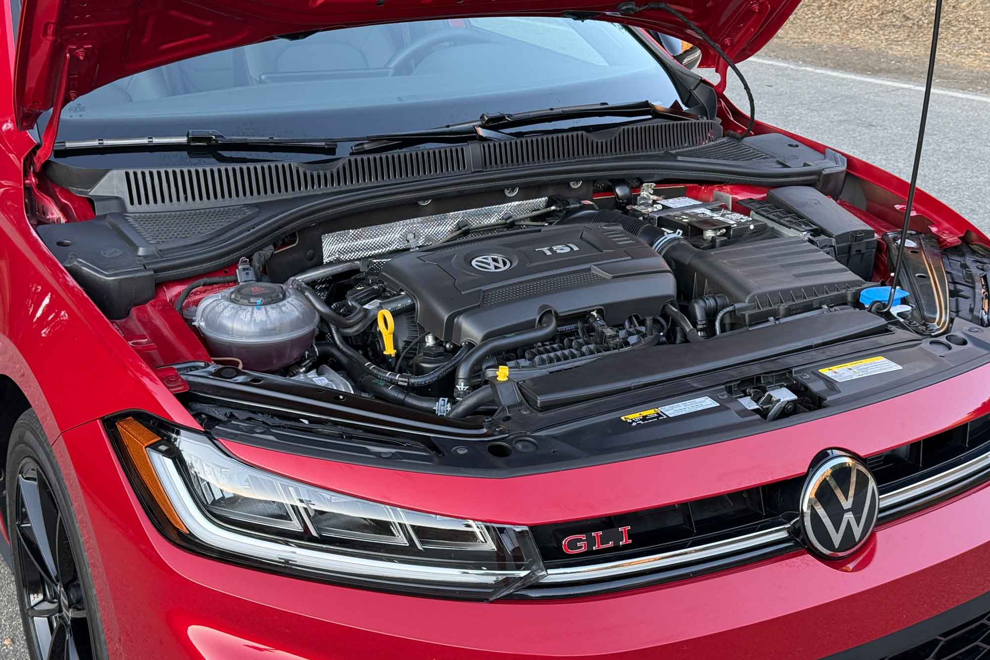 2025 Volkswagen Jetta GLI turbocharged 2.0-liter four-cylinder engine.