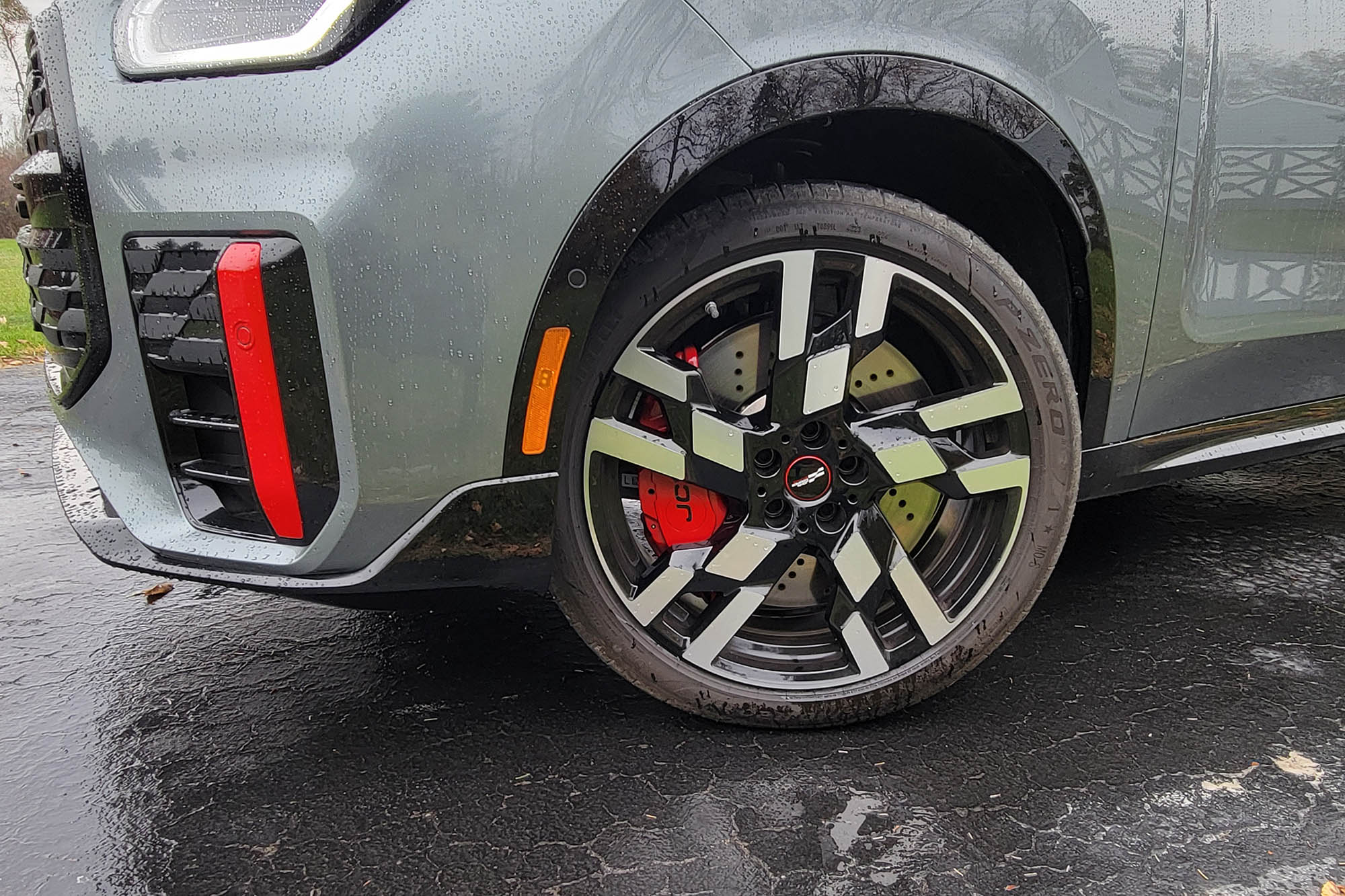 2025 Mini Countryman John Cooper Works 20-inch wheel and optional performance brakes.