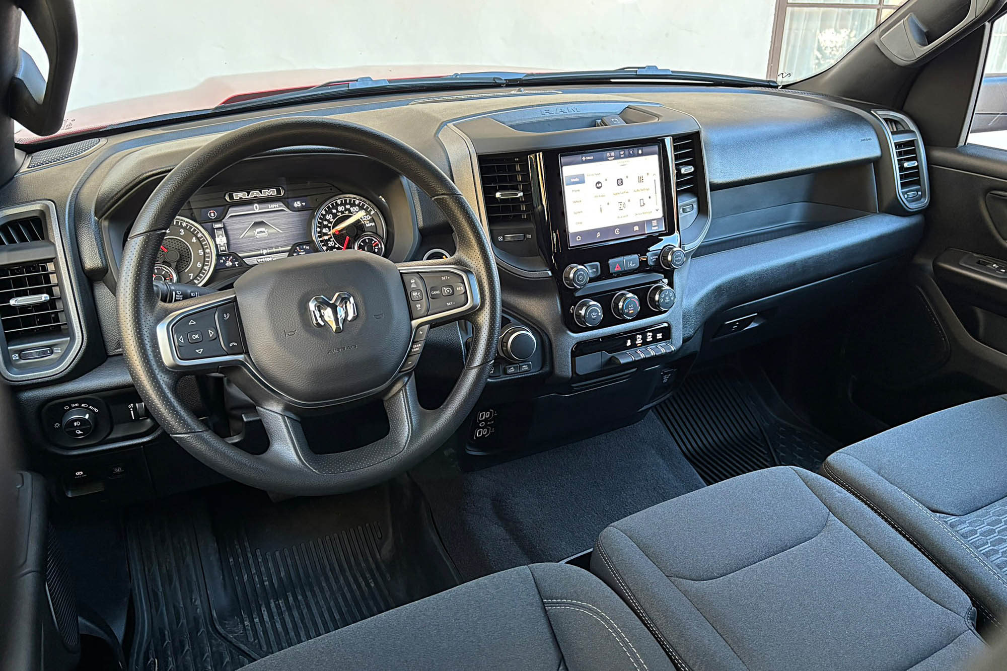 2025 Ram 1500 Warlock interior showing the dashboard.