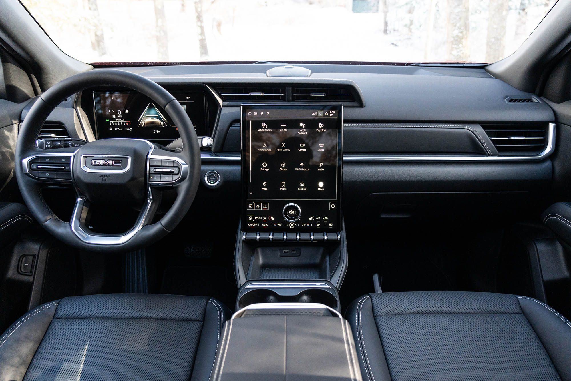 2025 GMC Terrain Elevation interior showing the dashboard and center console.