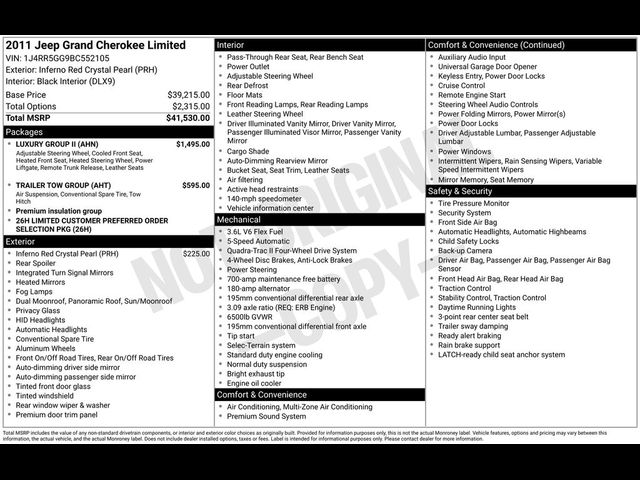 2011 Jeep Grand Cherokee Limited