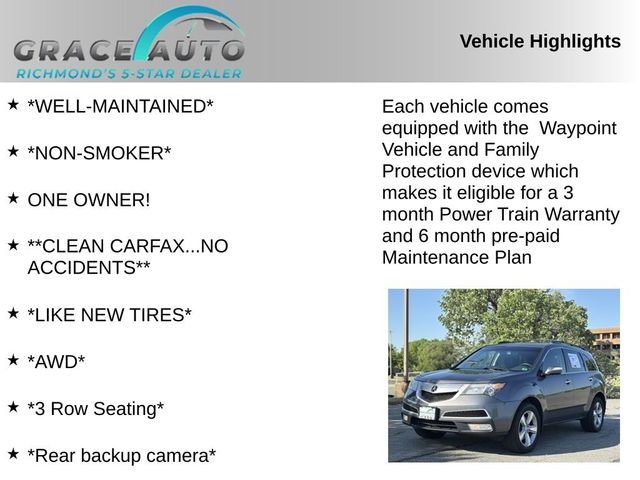2012 Acura MDX Technology