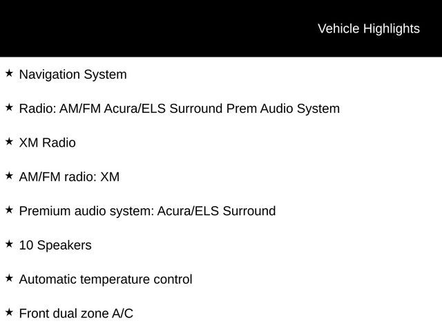 2012 Acura MDX Technology