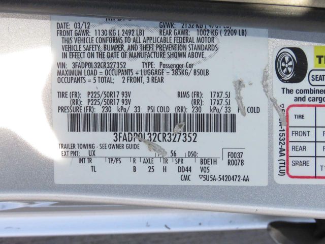 2012 Ford Fusion Hybrid Base