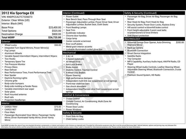 2012 Kia Sportage EX