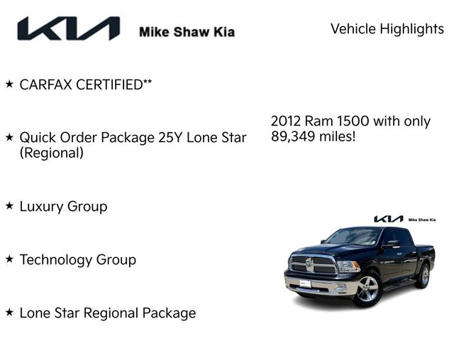 2012 Ram 1500 Lone Star