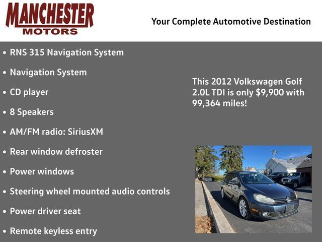 2012 Volkswagen Golf TDI Navigation