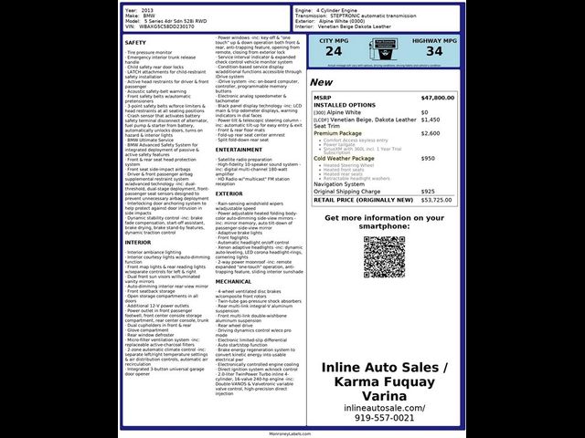 2013 BMW 5 Series 528i