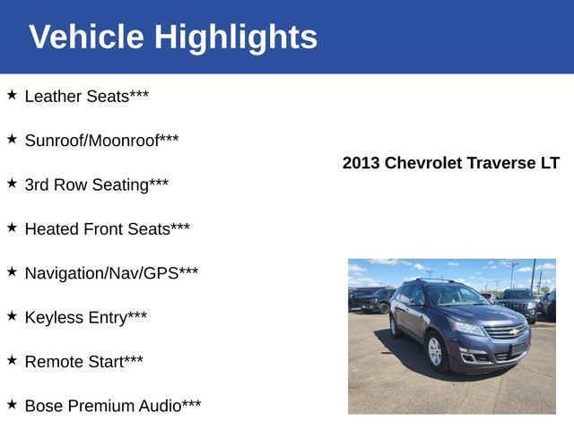 2013 Chevrolet Traverse LT