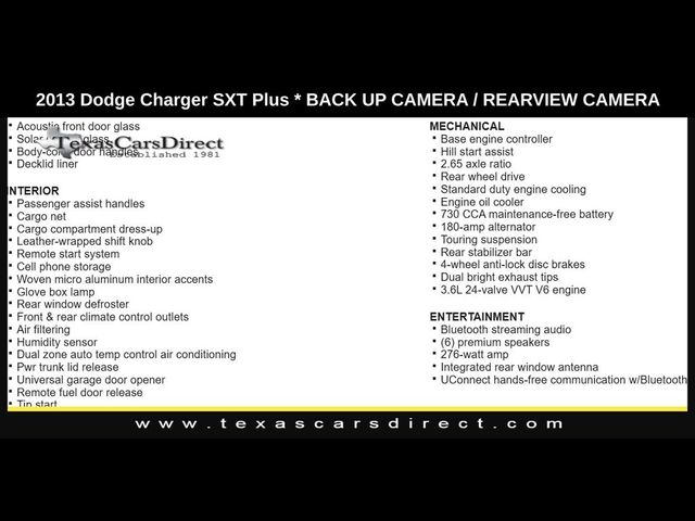 2013 Dodge Charger SXT Plus