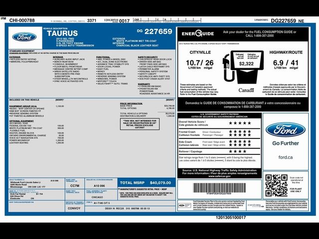 2013 Ford Taurus SEL