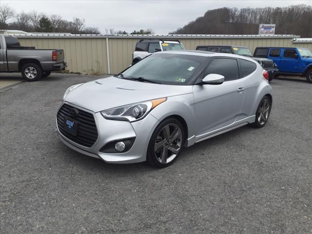 2013 Hyundai Veloster Turbo Blue Interior