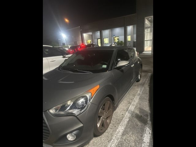 2013 Hyundai Veloster Turbo Blue Interior