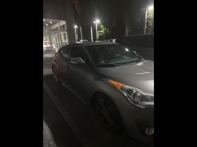 2013 Hyundai Veloster Turbo Blue Interior