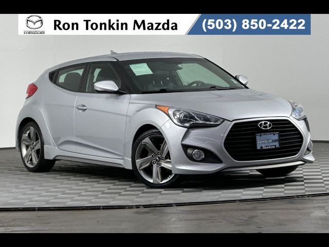 2013 Hyundai Veloster Turbo Blue Interior