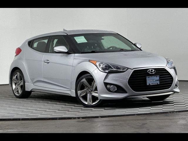 2013 Hyundai Veloster Turbo Blue Interior