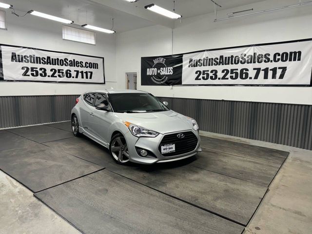 2013 Hyundai Veloster Turbo Blue Interior