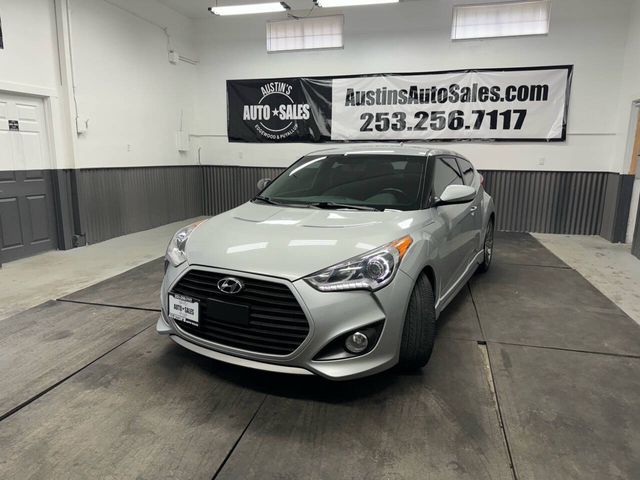 2013 Hyundai Veloster Turbo Blue Interior