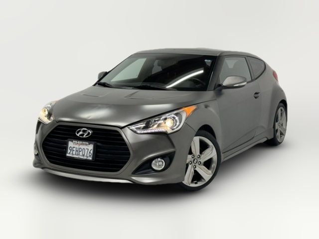 2013 Hyundai Veloster Turbo Blue Interior