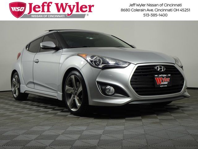 2013 Hyundai Veloster Turbo Blue Interior