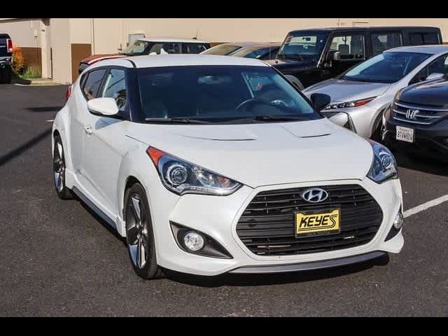 2013 Hyundai Veloster Turbo Blue Interior