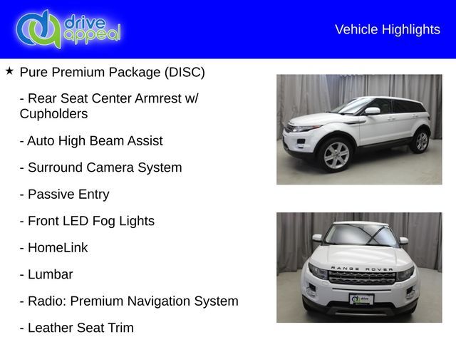 2013 Land Rover Range Rover Evoque Pure Premium