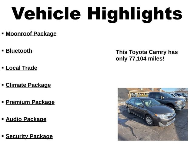 2013 Toyota Camry LE