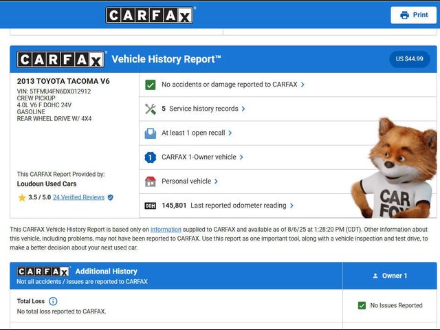 2013 Toyota Tacoma Base