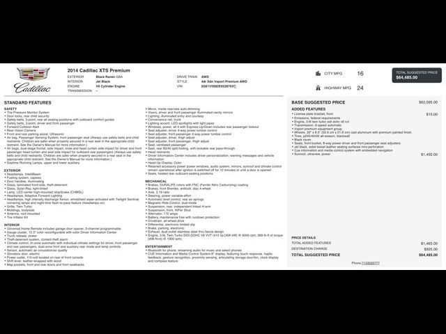 2014 Cadillac XTS Premium