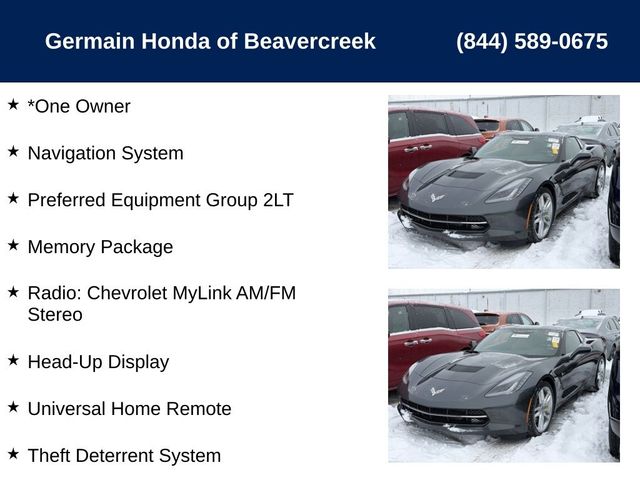 2014 Chevrolet Corvette Stingray Z51 2LT