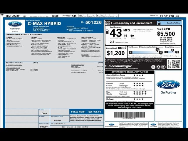 2014 Ford C-Max Hybrid SE