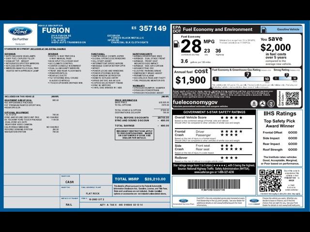 2014 Ford Fusion SE