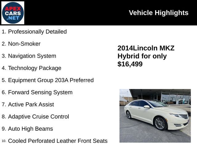 2014 Lincoln MKZ Hybrid Base