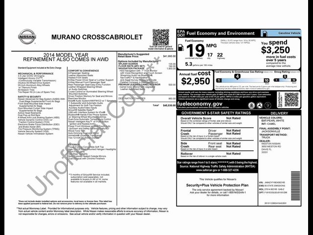 2014 Nissan Murano Crosscabriolet Base