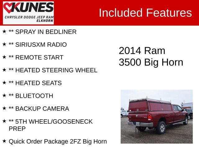 2014 Ram 3500 Big Horn