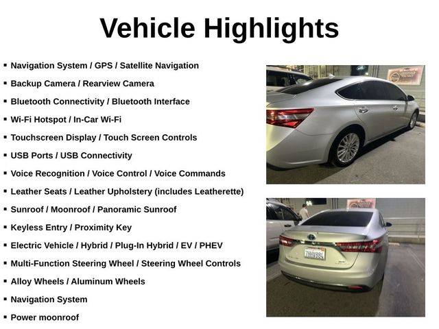 2014 Toyota Avalon Hybrid Limited