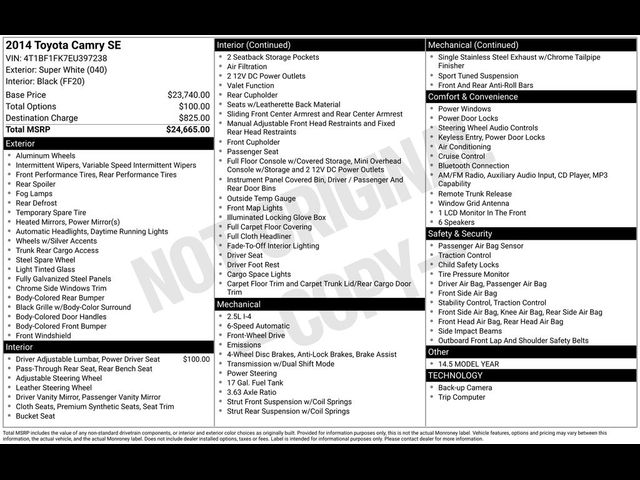 2014 Toyota Camry SE