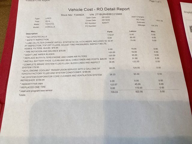 2014 Toyota Corolla LE