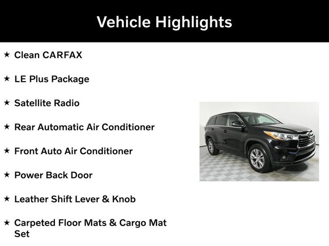 2014 Toyota Highlander LE Plus