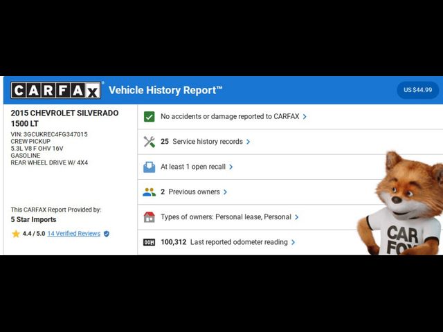 2015 Chevrolet Silverado 1500 LT