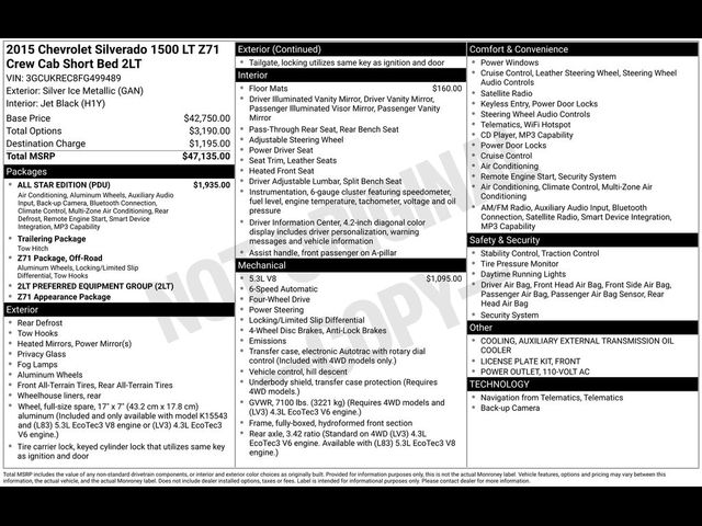 2015 Chevrolet Silverado 1500 LT